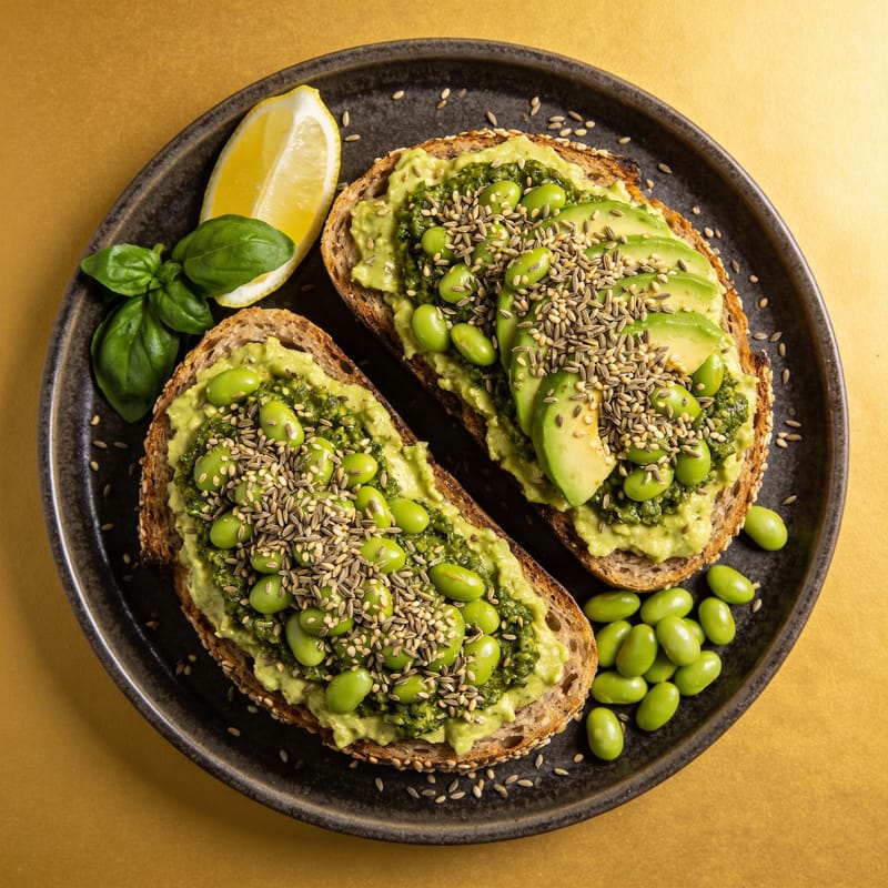 Green Goddess Avocado Toast with Hemp