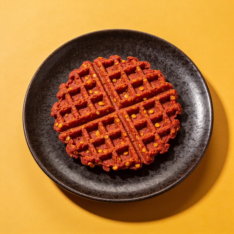 Crispy Red Lentil Waffles