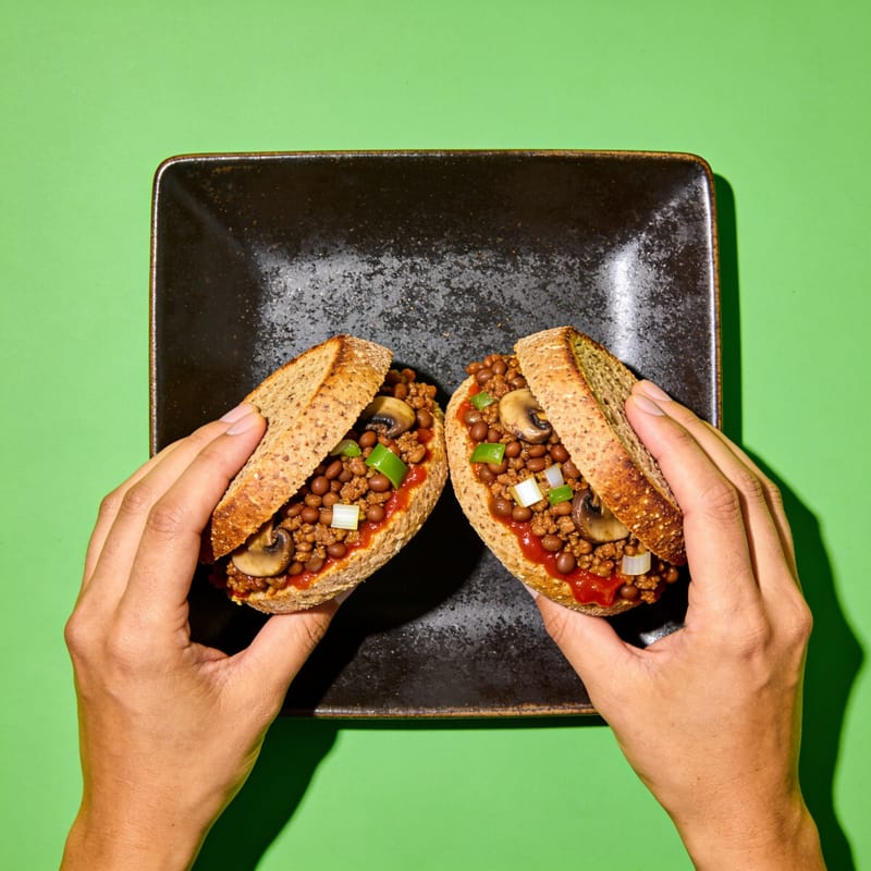 Mushroom Lentil Sloppy Joes