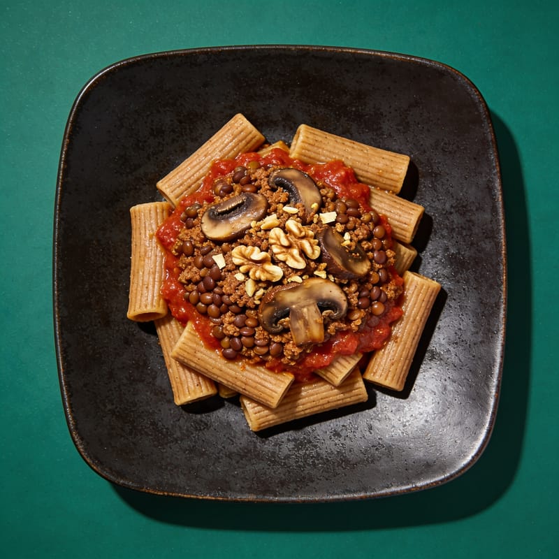 Mushroom Walnut Bolognese