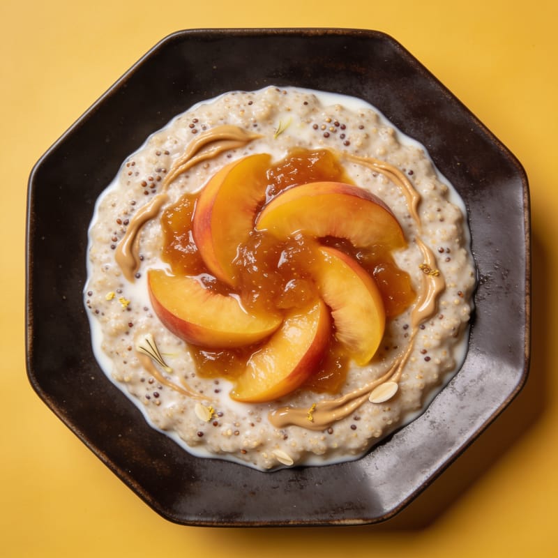 Peaches & Cream Amaranth Porridge