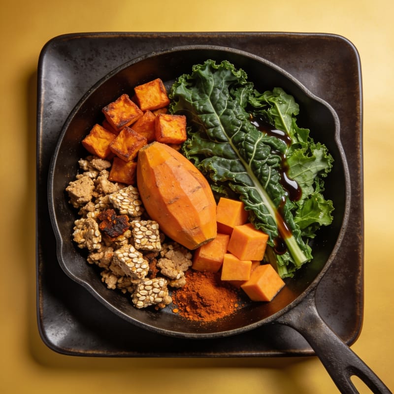 Smoky Tempeh Breakfast Hash